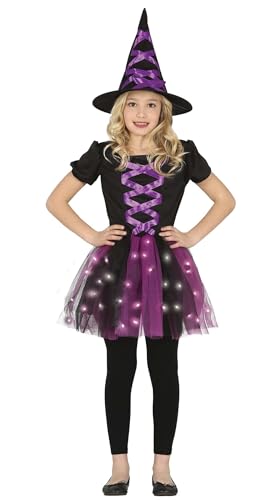 FIESTAS GUIRCA Lila Hexenkostüm mit LED-Licht – Kleid mit Tutu Halloween Hexen Kostüm für Mädchen 5-6 Jahre FIESTAS GUIRCA Lila Hexenkostüm mit LED-Licht – Kleid mit Tutu Halloween Hexen Kostüm für Mädchen 5-6 Jahre von FIESTAS GUIRCA