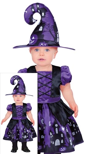 FIESTAS GUIRCA Lila Zauber Hexe Kostüm Kleinkind Mädchen – Kleinkind Kostüm inklusive Hexenhut – Halloween Kostüm Kleinkind 2-3 Jahre FIESTAS GUIRCA Lila Zauber Hexe Kostüm Kleinkind Mädchen – Kleinkind Kostüm inklusive Hexenhut – Halloween Kostüm Kleinkind 2-3 Jahre von FIESTAS GUIRCA