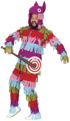 FIESTAS GUIRCA Lustiges Piñata Kostüm mit Dartscheibe – Junggesellenabschied Männer Kostüm – Lama Lustiges Herren Kostüm Karneval Fasching Größe XL 54-56 von FIESTAS GUIRCA