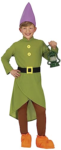FIESTAS GUIRCA Märchen Zwerg Faschings Kostüm Kinder Jungen – Waldzwerg Karneval Kinder Kostüm Jungen inkl. Zwergenmütze 3-4 Jahre von FIESTAS GUIRCA