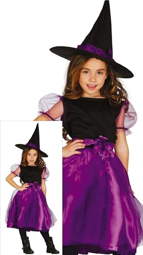 FIESTAS GUIRCA Magische Lila Hexe Halloween Kostüm Kinder – Hexenkostüm mit Hexenhut – Kostüm Kinder Halloween Mädchen 3-4 Jahre FIESTAS GUIRCA Magische Lila Hexe Halloween Kostüm Kinder – Hexenkostüm mit Hexenhut – Kostüm Kinder Halloween Mädchen 3-4 Jahre von FIESTAS GUIRCA