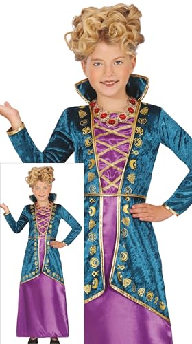 FIESTAS GUIRCA Magische Schwester Hexe Halloween Kostüm Kinder – Hexenkleid in Lila und Türkis – Kostüm Kinder Halloween Mädchen 7-9 Jahre FIESTAS GUIRCA Magische Schwester Hexe Halloween Kostüm Kinder – Hexenkleid in Lila und Türkis – Kostüm Kinder Halloween Mädchen 7-9 Jahre von FIESTAS GUIRCA