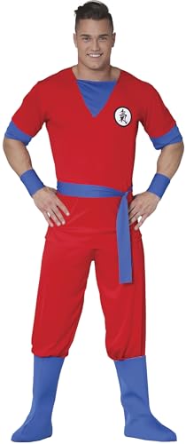 Fiestas Guirca Manga Karate Kämpfer Herren Kostüm - Rot blaues Manga Champion Warrior Kostüm Karneval - Größe L 52 – 54 - Krieger Fasching Kostüme für Erwachsene, Helden der Kindheit Kostüme Fiestas Guirca Manga Karate Kämpfer Herren Kostüm - Rot blaues Manga Champion Warrior Kostüm Karneval - Größe L 52 – 54 - Krieger Fasching Kostüme für Erwachsene, Helden der Kindheit Kostüme von Fiestas Guirca