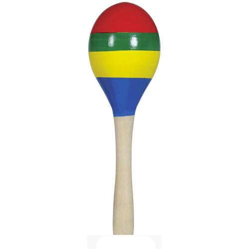 FIESTAS GUIRCA - Maraca aus Holz, Percussion, 20 cm, mehrfarbig von FIESTAS GUIRCA