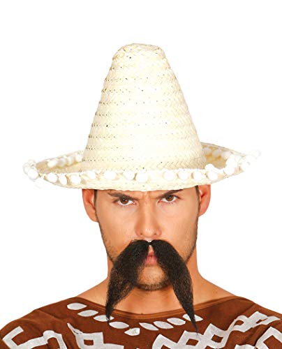 FIESTAS GUIRCA Mexikanischer Hut, 33 cm, Stroh, Hüte, Hüte, Helme und Stirnbänder von FIESTAS GUIRCA