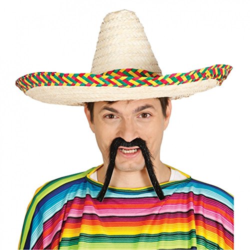 FIESTAS GUIRCA | Mexikanischer Strohhut (50 cm) - Party Zubehör für mexikanische Feiern, Sommer und Karneval - Ideal für Erwachsene Unisex - Naturfarben von FIESTAS GUIRCA