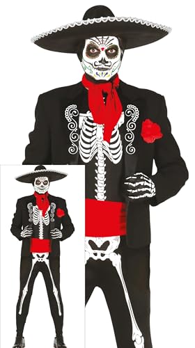 FIESTAS GUIRCA Mexikanisches Skelett Halloween Kostüm Teenager Junge – Mariachi Anzug zum Tag der Toten – Día De Los Muertos Jungen Halloween Kostüm Teens 14-16 Jahre FIESTAS GUIRCA Mexikanisches Skelett Halloween Kostüm Teenager Junge – Mariachi Anzug zum Tag der Toten – Día De Los Muertos Jungen Halloween Kostüm Teens 14-16 Jahre von FIESTAS GUIRCA