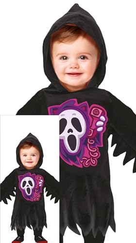 FIESTAS GUIRCA Mini Tod Baby Kostüm Halloween – Geister Sensenmann Halloween Baby Kostüm Jungen 12-18 Monate von FIESTAS GUIRCA