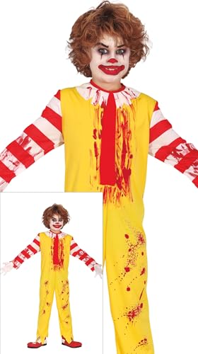 FIESTAS GUIRCA Mister McKiller Halloween Kostüm Kinder – Rot Gelber Killer Clown – Halloween-Kostüm Junge 3-4 Jahre FIESTAS GUIRCA Mister McKiller Halloween Kostüm Kinder – Rot Gelber Killer Clown – Halloween-Kostüm Junge 3-4 Jahre von FIESTAS GUIRCA