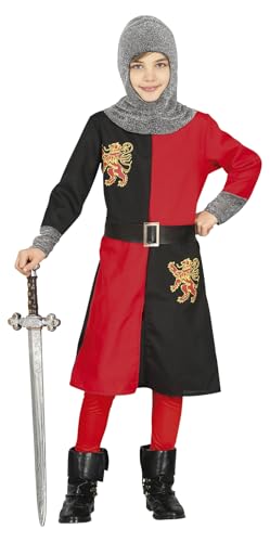 FIESTAS GUIRCA Mittelalterlicher Ritter Kostüm Jungen – Schwarz Roter Krieger für Jungen von 5-6 Jahren FIESTAS GUIRCA Mittelalterlicher Ritter Kostüm Jungen – Schwarz Roter Krieger für Jungen von 5-6 Jahren von FIESTAS GUIRCA