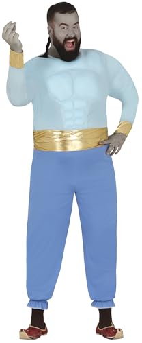 FIESTAS GUIRCA Muskulöser Flaschengeist Karneval Kostüm Herren – Kindheitshelden Kostüm Herren Karneval Fasching Größe XL 54-56 von FIESTAS GUIRCA