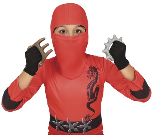 FIESTAS GUIRCA | Ninja Set 10 Teile - Zubehör für Ninja Krieger Kostüm - Ideal für Kostümpartys und Halloween - Enthält Spielzeug Schwert und Shuriken - Für Kinder und Erwachsene FIESTAS GUIRCA | Ninja Set 10 Teile - Zubehör für Ninja Krieger Kostüm - Ideal für Kostümpartys und Halloween - Enthält Spielzeug Schwert und Shuriken - Für Kinder und Erwachsene von FIESTAS GUIRCA