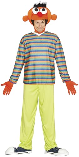 FIESTAS GUIRCA Oranges Männchen Kindheitshelden Kostüm – Lustiges Herren Kostüm Karneval Fasching – Junggesellenabschied Männer Kostüm Größe M 48-50 von FIESTAS GUIRCA