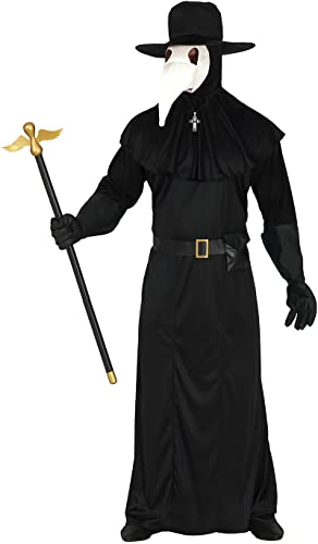FIESTAS GUIRCA Pestdoktor Kostüm – Pestarzt Kostüm inklusive Schnabel-Maske Kostüm Halloween Herren Größe 52-54 L FIESTAS GUIRCA Pestdoktor Kostüm – Pestarzt Kostüm inklusive Schnabel-Maske Kostüm Halloween Herren Größe 52-54 L von FIESTAS GUIRCA