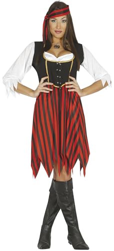 Fiestas GUiRCA Piratenkostüm Damen - Größe M 38 – 40 - Kostüm Piratin Erwachsene - Pirat Kostüm Damen Karneval, Fasching, Fastnacht Kostüm Pirat Damen, Halloween von Fiestas GUiRCA