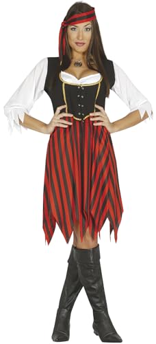 Fiestas GUiRCA Piratenkostüm Damen - Größe M 38 – 40 - Kostüm Piratin Erwachsene - Pirat Kostüm Damen Karneval, Fasching, Fastnacht Kostüm Pirat Damen, Halloween von Fiestas GUiRCA