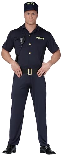 FIESTAS GUIRCA Polizist Kostüm Herren – Blaue Polizei Uniform Herren mit Polizeimütze – Fasching Karneval Polizei Kostüm Herren Größe S 46-48 FIESTAS GUIRCA Polizist Kostüm Herren – Blaue Polizei Uniform Herren mit Polizeimütze – Fasching Karneval Polizei Kostüm Herren Größe S 46-48 von FIESTAS GUIRCA