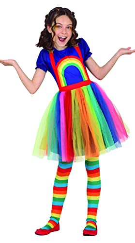 FIESTAS GUIRCA Regenbogen Mädchen Kostüm – Regenbogenkleid mit buntem Tüllrock für Mädchen von 5-6 Jahren FIESTAS GUIRCA Regenbogen Mädchen Kostüm – Regenbogenkleid mit buntem Tüllrock für Mädchen von 5-6 Jahren von FIESTAS GUIRCA