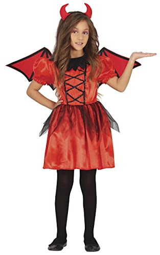 FIESTAS GUIRCA Rote Teufelin Kostüm – Teufelshörner Haarreif und Teufel Kleid mit Flügeln – Halloween Kinder Kostüm für Mädchen von 10-12 Jahren FIESTAS GUIRCA Rote Teufelin Kostüm – Teufelshörner Haarreif und Teufel Kleid mit Flügeln – Halloween Kinder Kostüm für Mädchen von 10-12 Jahren von FIESTAS GUIRCA