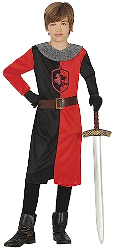 FIESTAS GUIRCA Roter Mittelalterlicher Ritter Kostüm Kinder Jungen – Krieger Karneval Kinder Kostüm Jungen 3-4 Jahre von FIESTAS GUIRCA