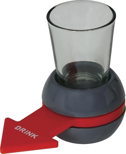 FIESTAS GUIRCA | Rotierendes Pfeil Trinkspiel mit Becher (10 cm) - Lustiges Gadget für Bier- und Getränkepartys - Ideal für Feiern und Partyspiele - Mehrfarbig von FIESTAS GUIRCA