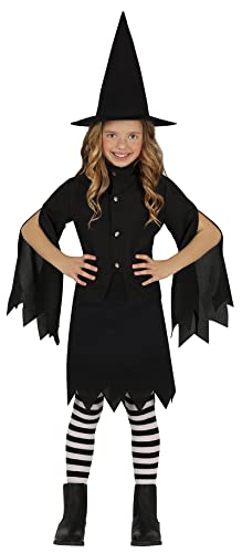 FIESTAS GUIRCA Salem Hexe Kostüm – Schwarzes Hexenkostüm mit Hexenhut – Halloween Kinder Kostüm für Mädchen von 3-4 Jahren FIESTAS GUIRCA Salem Hexe Kostüm – Schwarzes Hexenkostüm mit Hexenhut – Halloween Kinder Kostüm für Mädchen von 3-4 Jahren von FIESTAS GUIRCA