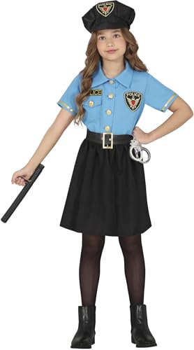 FIESTAS GUIRCA Schicke Polizisten Karneval Kostüm Mädchen – Hellblaue Polizeiuniform mit Kleid und Polizeimütze – Polizei Fasching Karneval Kostüm Kinder Mädchen 3-4 Jahre FIESTAS GUIRCA Schicke Polizisten Karneval Kostüm Mädchen – Hellblaue Polizeiuniform mit Kleid und Polizeimütze – Polizei Fasching Karneval Kostüm Kinder Mädchen 3-4 Jahre von FIESTAS GUIRCA