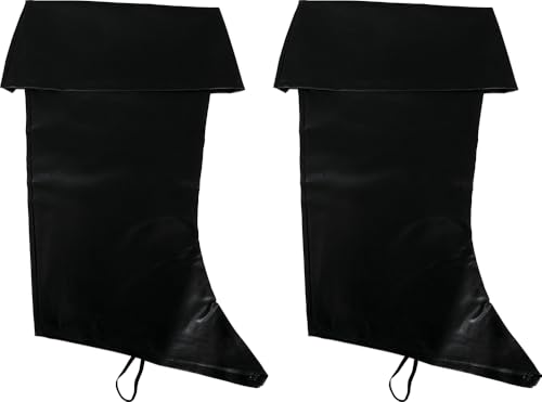 FIESTAS GUIRCA | Schwarze Stiefelüberzieher für Kinder (50 cm) - Kostümzubehör für Piraten, Banditen und Musketiere - Ideal für Partys und Feiern - Unisex - Schwarz von FIESTAS GUIRCA