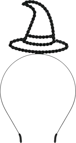 FIESTAS GUIRCA | Hexenhut Haarreif Metall (Einheitsgröße) - Partyzubehör für Halloween Feiern - Ideal für Gruselige Themen - Unisex für Erwachsene - Schwarz von FIESTAS GUIRCA