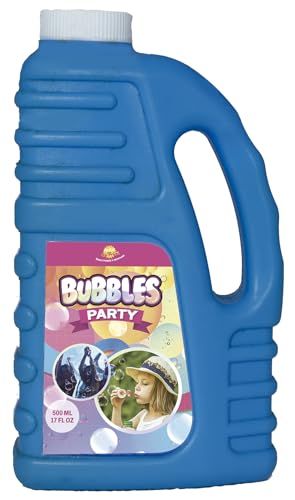 FIESTAS GUIRCA | Seifenblasen Flüssigkeit Behälter (500 ml) - Party Zubehör für Discofeiern, Geburtstage und Silvester - Ideal für festliche Stimmung - Mehrfarbig von FIESTAS GUIRCA
