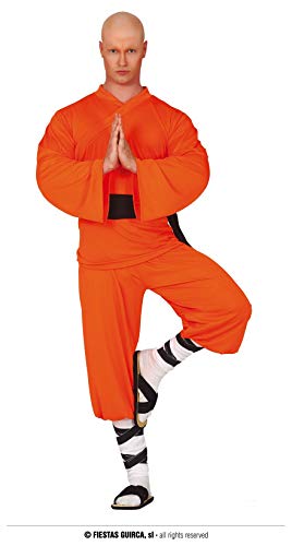 Fiestas GUiRCA Shaolin Mönchskostüm Männer - Größe M 48 – 50 - Tibetischer Mönch Robe Kostüm Erwachsene - Oranges Kostüm Buddhistischer Mönch Herren für Fasching, Karneval u. Themen Party Fiestas GUiRCA Shaolin Mönchskostüm Männer - Größe M 48 – 50 - Tibetischer Mönch Robe Kostüm Erwachsene - Oranges Kostüm Buddhistischer Mönch Herren für Fasching, Karneval u. Themen Party von Fiestas GUiRCA