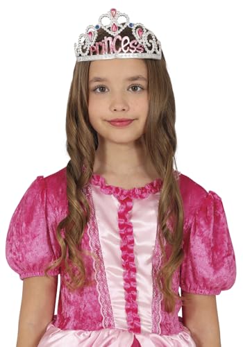 FIESTAS GUIRCA | Silberne Prinzessin Diadem (Einheitsgröße) - Kinder Zubehör für Prinzessinnen Kostüm - Ideal für Mädchenpartys und Themenfeiern - Silber von FIESTAS GUIRCA