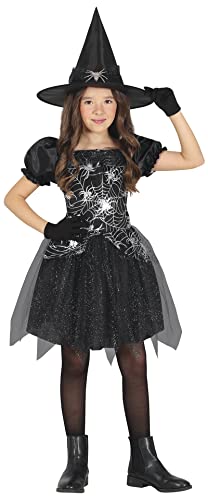 FIESTAS GUIRCA Silberne Spinnen Hexe Kostüm – Hexenkostüm mit Hexenhut – Halloween Kinder Kostüm für Mädchen von 5-6 Jahren FIESTAS GUIRCA Silberne Spinnen Hexe Kostüm – Hexenkostüm mit Hexenhut – Halloween Kinder Kostüm für Mädchen von 5-6 Jahren von FIESTAS GUIRCA