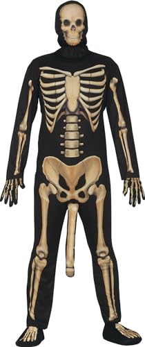 Fiestas GUiRCA Skelett mit Penis - ein gut bestücktes Herren Kostüm Größe L 52 – 54 Für Karneval/Fasching, Halloween, Themen Partys, Junggesellenabschiede von Fiestas GUiRCA