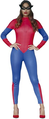 FIESTAS GUIRCA Spider Girl Karneval Kostüm Damen – Rot Blauer Superhelden Anzug u. Maske – Faschingskostüm Erwachsene Damen Größe S 34-36 FIESTAS GUIRCA Spider Girl Karneval Kostüm Damen – Rot Blauer Superhelden Anzug u. Maske – Faschingskostüm Erwachsene Damen Größe S 34-36 von FIESTAS GUIRCA