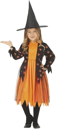 Fiestas Guirca Spinnenhexe – Halloween Mädchen Kostüm in Schwarz und Orange inkl. Hexen Hut Alter Kleinkind 3-4 Jahre Für Halloween, Karneval/Fasching, Themen Partys Fiestas Guirca Spinnenhexe – Halloween Mädchen Kostüm in Schwarz und Orange inkl. Hexen Hut Alter Kleinkind 3-4 Jahre Für Halloween, Karneval/Fasching, Themen Partys von Fiestas Guirca