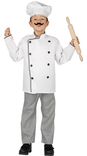 FIESTAS GUIRCA Star Chefkoch Kostüm Kinder inkl. Kochjacke u. Bäckermütze in Weiß u. Hose- Alter 10-12 Jahre - Kostüm Bäcker Kinder Jungen u. Mädchen, Koch Kostüm Karneval, Fasching Pizzabäcker Kostüm FIESTAS GUIRCA Star Chefkoch Kostüm Kinder inkl. Kochjacke u. Bäckermütze in Weiß u. Hose- Alter 10-12 Jahre - Kostüm Bäcker Kinder Jungen u. Mädchen, Koch Kostüm Karneval, Fasching Pizzabäcker Kostüm von FIESTAS GUIRCA