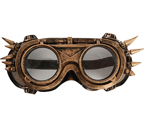 FIESTAS GUIRCA Steampunk-Brille aus Bronze mit Spikes für Kostüm, viktorianischer Gothic-Stil FIESTAS GUIRCA Steampunk-Brille aus Bronze mit Spikes für Kostüm, viktorianischer Gothic-Stil von FIESTAS GUIRCA