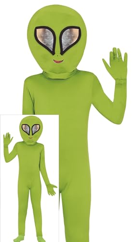 FIESTAS GUIRCA Sternenreisender Alien Halloween Kostüm Kinder – Grüner Außerirdischer Kostüm inkl. Alien Kopf, Overall, Handschuhe – Kostüm Kinder Halloween Mädchen oder Jungen 10-12 Jahre FIESTAS GUIRCA Sternenreisender Alien Halloween Kostüm Kinder – Grüner Außerirdischer Kostüm inkl. Alien Kopf, Overall, Handschuhe – Kostüm Kinder Halloween Mädchen oder Jungen 10-12 Jahre von FIESTAS GUIRCA