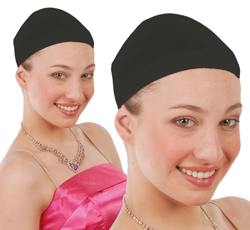 FIESTAS GUIRCA | Tüte mit 2 Perückennetzen mit Innenhaube (Einheitsgröße) - Zubehör für Perücken und Kostüme für Halloween und Partys - Ideal für Erwachsene Unisex - Schwarz von FIESTAS GUIRCA