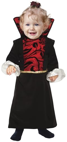 FIESTAS GUIRCA | Vampir Baby Kostüm (18-24 Monate) - Kleid für Mädchen - Vampir Kostüme für Halloween, Karneval und Kostümpartys - Ideal für Babys - Schwarz und Rot von FIESTAS GUIRCA