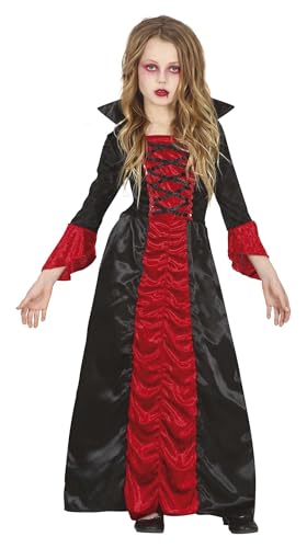 FIESTAS GUIRCA Vampir Gräfin Kostüm – langes elegantes rotes und schwarzes Vampirin Kleid für Mädchen 7–9 Jahre FIESTAS GUIRCA Vampir Gräfin Kostüm – langes elegantes rotes und schwarzes Vampirin Kleid für Mädchen 7–9 Jahre von FIESTAS GUIRCA