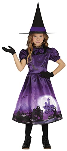 FIESTAS GUIRCA Verzauberte Hexe Kostüm – Lila Hexenkostüm mit Hexenhut – Halloween Kinder Kostüm für Mädchen von 10-12 Jahren FIESTAS GUIRCA Verzauberte Hexe Kostüm – Lila Hexenkostüm mit Hexenhut – Halloween Kinder Kostüm für Mädchen von 10-12 Jahren von FIESTAS GUIRCA
