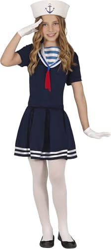 FIESTAS GUIRCA Vintage Matrosin Karneval Kostüm Mädchen – Stilvolles Blaues Matrosenkleid – Retro Marine Fasching Karneval Kostüm Kinder Mädchen 10-12 Jahre FIESTAS GUIRCA Vintage Matrosin Karneval Kostüm Mädchen – Stilvolles Blaues Matrosenkleid – Retro Marine Fasching Karneval Kostüm Kinder Mädchen 10-12 Jahre von FIESTAS GUIRCA