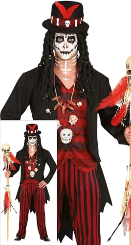 FIESTAS GUIRCA Voodoo Schamane Halloween Kostüm Teenager Junge – Hexer Kostüm inklusive Voodoo Doctor Zylinder – Voodoo Priester Jungen Halloween Kostüm Teens 14-16 Jahre FIESTAS GUIRCA Voodoo Schamane Halloween Kostüm Teenager Junge – Hexer Kostüm inklusive Voodoo Doctor Zylinder – Voodoo Priester Jungen Halloween Kostüm Teens 14-16 Jahre von FIESTAS GUIRCA