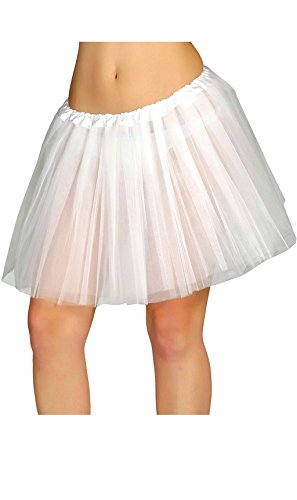 FIESTAS GUIRCA | Weißes Tutu für Frauen (Einheitsgröße) - Kostümzubehör für Halloween, Karneval und Themenpartys - Ideal für Ballerina-, Engel- und Brautkostüme - Weiß von FIESTAS GUIRCA