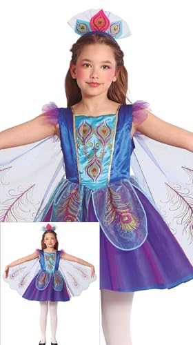 FIESTAS GUIRCA Wunderbarer Pfau Karneval Kostüm Mädchen – Pfauenkleid mit Flügeln in Blau & Lila – Fasching Karneval Kostüm Kinder Mädchen 7-9 Jahre FIESTAS GUIRCA Wunderbarer Pfau Karneval Kostüm Mädchen – Pfauenkleid mit Flügeln in Blau & Lila – Fasching Karneval Kostüm Kinder Mädchen 7-9 Jahre von FIESTAS GUIRCA