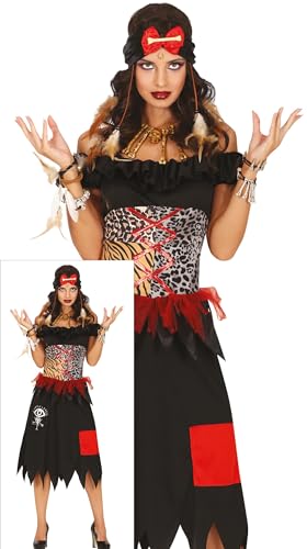 FIESTAS GUIRCA Zauberhafte Voodoo Priesterin Halloween Kostüm Damen – Voodoo Schamanin Kostüm – Hexe Halloween Kostüm Dame M 36-38 FIESTAS GUIRCA Zauberhafte Voodoo Priesterin Halloween Kostüm Damen – Voodoo Schamanin Kostüm – Hexe Halloween Kostüm Dame M 36-38 von FIESTAS GUIRCA