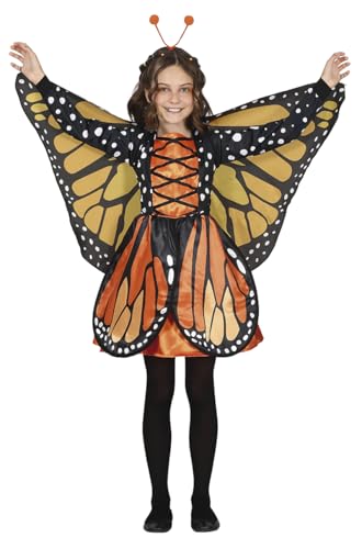 FIESTAS GUIRCA Zauberhafter Schmetterling Mädchen Kostüm – Oranges Monarchfalter Kleid mit Haarreif für Mädchen von 5-6 Jahren FIESTAS GUIRCA Zauberhafter Schmetterling Mädchen Kostüm – Oranges Monarchfalter Kleid mit Haarreif für Mädchen von 5-6 Jahren von FIESTAS GUIRCA