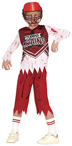 FIESTAS GUIRCA Zombie Quarterback Kostüm – Blutiger Rugby Football Spieler Uniform – Halloween Kinder Kostüm für Jungen von 7-9 Jahren von FIESTAS GUIRCA